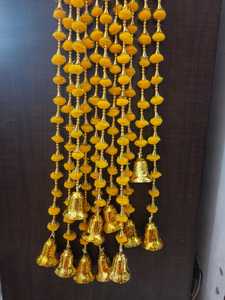 สายแขวนปอมปอมปอมพร้อมกระดิ่งสำหรับเทศกาลคริสต์มาสงานปาร์ตี้ในสวนตกแต่งฉากหลังกลางแจ้งจัดงานแต่งงานตกแต่งบ้าน - Product Image 3