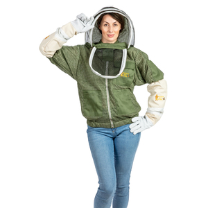 Veste apicole anti-coupure OEM personnalisable avec système de ventilation d'air Manches en polyester respirant Caractéristiques de l'apiculteur - Product Image 3