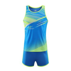 Vêtements d'entraînement de course à pied professionnels personnalisés, respirants et uniformes d'athlétisme de grande taille avec design sublimé - Product Image 3