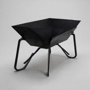 AshenDome Firepit with Protective Mesh Cover and Tongs <b>for</b> Outdoor Garden Patio Heating <b>Camping</b> and Decoration Use - Product Image 4