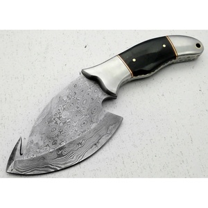 Couteau de chef JEXMOO en acier Damas fait main, multifonctionnel, motif goutte de pluie, avec étui en cuir pour utilisation en cuisine - Product Image 5