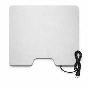 Chauffe-plat électrique portable avec base en aluminium, températures réglables de 45 à 85 degrés, économie d'énergie, équipement de chauffage 110/240V - Product Image 3