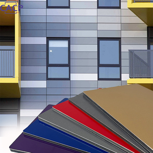 Tấm Nhôm Composite cho tấm Ốp mặt tiền và Tấm ốp tường Nhôm vật liệu xây dựng để hoàn thiện 1220*5000mm - Product Image 2