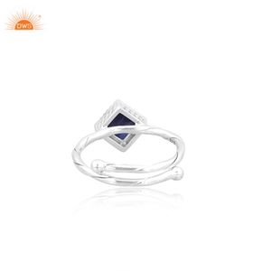 Bague de pierres précieuses Iolite Bague de pierre de naissance en argent sterling 925 Bague de tous les jours Fabricant de bijoux personnalisés faits à la main - Product Image 4