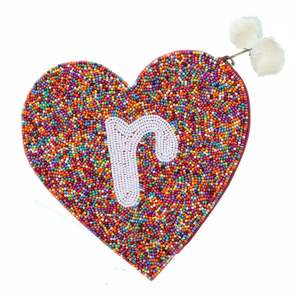 HEART Design fait à la main perlé broderie petit portefeuille sac fantaisie mignon dernière belle gentillesse et choix à la mode de l'Inde - Product Image 5