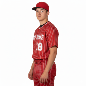 ชุดเบสบอลสำหรับเยาวชนแบบปรับแต่งได้ น้ำหนักเบา ระบายอากาศดี เสื้อและกางเกงกีฬาที่สวมใส่สบายและทนทาน ออกแบบมาเพื่อความเร็ว - Product Image 3