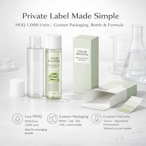 Eco-Friendly Organic Vegan Aloe Vera <b>Skin</b> <b>Toner</b> with Hyaluronic Acid Anti-Wrinkle & Whitening - Product Image 3