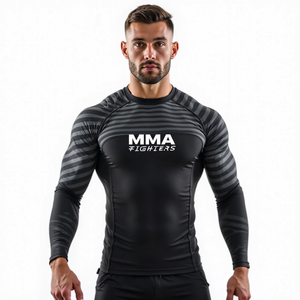 Camiseta de Compresión Rash Guard con Diseño Sublimado, Kimono de Manga Larga y Corta para MMA, Ajuste Compresivo, Personalizable para Hombre, 100% Poliéster Estampado Elástico - Product Image 2