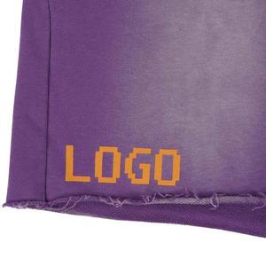 กางเกงขาสั้นออกกำลังกายวิ่งจ๊อกกิ้งไฮสตรีทของผู้ชายกางเกงขาสั้นผ้านุ่มลายสีพื้น - Product Image 4