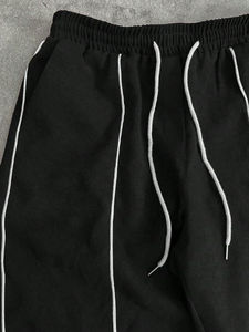 Custom Men's 2-Piece Set Vintage Windbreaker Tracksuit <b>Zip</b> Nylon Windproof Hoodie and <b>Shorts</b> Streetwear Style - Product Image 6