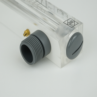 Débitmètre chimique à tube de verre STARK, rotamètre, débitmètre de gaz, avec raccord à bride pour roulement de moteur, haute précision, pour eau de mer, en vente