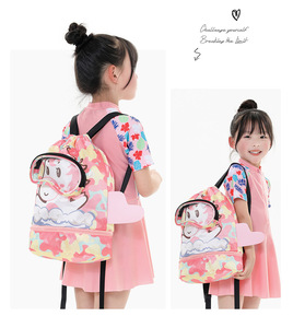 Little Pony Crocodile Patterns zaino da nuoto con coulisse da ragazza zaino da nuoto con coda di ali dal Design carino - Product Image 6