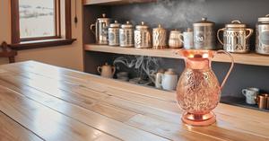 Pichet en cuivre pur-Pichet en cuivre, pichet à eau en cuivre/verre à eau-Pichet à eau en cuivre/verre en cuivre pour des bienfaits pour la santé - Product Image 3