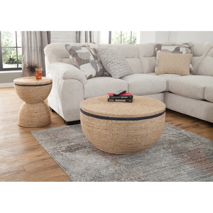 Table basse ronde en jonc de mer fabriquée au Vietnam matériaux écologiques meubles de maison décor à la maison en gros - Product Image 6