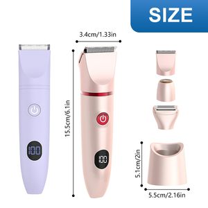 Afeitadora Eléctrica USB para Mujer, Recortadora Rotativa Facial y Corporal para Piernas y Axilas, Impermeable IPX6 con Pantalla LCD, Repuesto - Product Image 3