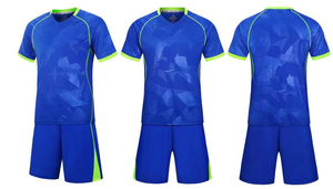 Personnalisé vierge vert nouveau modèle ensemble de football enfants maillot hommes bavoirs équipe dernières conceptions uniformes des jeunes - Product Image 5
