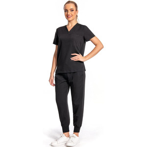 Veste d'été unisexe à manches courtes Costume d'allaitement personnalisé de haute conception pour les patients Uniformes hospitaliers du personnel hospitalier - Product Image 3