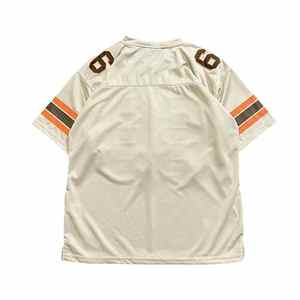 Camiseta de fútbol americano personalizada, Camiseta de calidad transpirable con manga corta y diseño de malla, camisetas con logotipo impreso al por mayor - Product Image 4