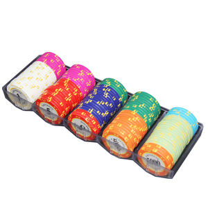 Fichas de póquer de arcilla Casinokart 14g al por mayor con logotipo personalizado y bandeja de 10g 40mm MOQ 1000 piezas para juegos de entretenimiento - Product Image 6