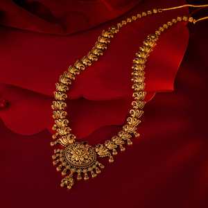 Floral Flower Claw-Set Zinc Alloy Wedding <b>Necklace</b> 169817 - Product Image 1