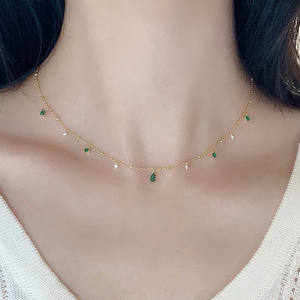 Collares de Plata de Ley 925 con Dije de Corazón y Circonita, Estilo Clásico Cristiano, Minimalista, Pequeño y Delicado para Mujer, Venta al por Mayor - Product Image 4