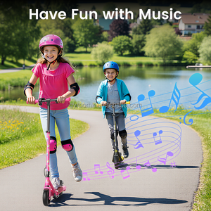 Gyroor Light <b>Wheels</b> Kick Scooter KS2-Children's Electric Scooters for Kids - Product Image 3