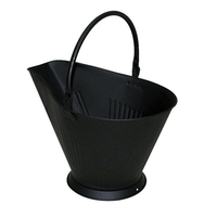 Seau à charbon en métal de forme ronde, finition antique en cuivre, fer, de haute qualité, fait à la main, ensemble de cheminée et accessoires, seau à charbon