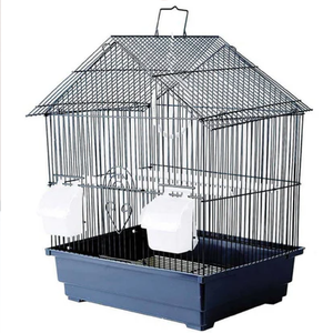 Cinagro Cage à oiseaux en fer forgé et en métal moulé de couleur noire Cage pour animaux de compagnie de Style américain pour jardin indien fait à la main personnaliser en gros - Product Image 5