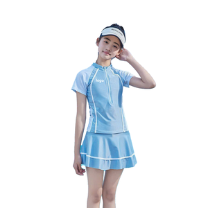 Nuevo Traje de Baño para Niñas de Nailon y Spandex de Alta Calidad, Secado Rápido, Impermeable, Antibacterial, con Protección UV - Product Image 2