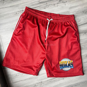 กางเกงขาสั้นเอวสูงสำหรับผู้ชายกางเกงขาสั้นออกกำลังกายแบบลำลองผ้าระบายอากาศพิมพ์ซับลิเมชันสำหรับฤดูร้อน - Product Image 2