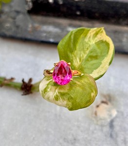 แหวนเงินแท้925แหวนทัวร์มาลีนเงินสเตอร์ลิงแหวนพลอยสีเงินเครื่องประดับเงินชั้นดี - Product Image 1