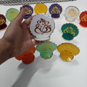 Handcrafted Resin Ganesha Statue for Car Dashboard <b>Home</b> Decor Pooja Return Gift Diwali Wedding Housewarming Spiritual Gift Favor - Product Image 2