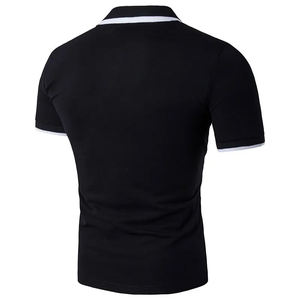 Golf de manga corta para hombre de alta calidad para camisetas de Polo logotipo personalizado patrón sólido antiarrugas al por mayor en blanco para Polo - Product Image 4