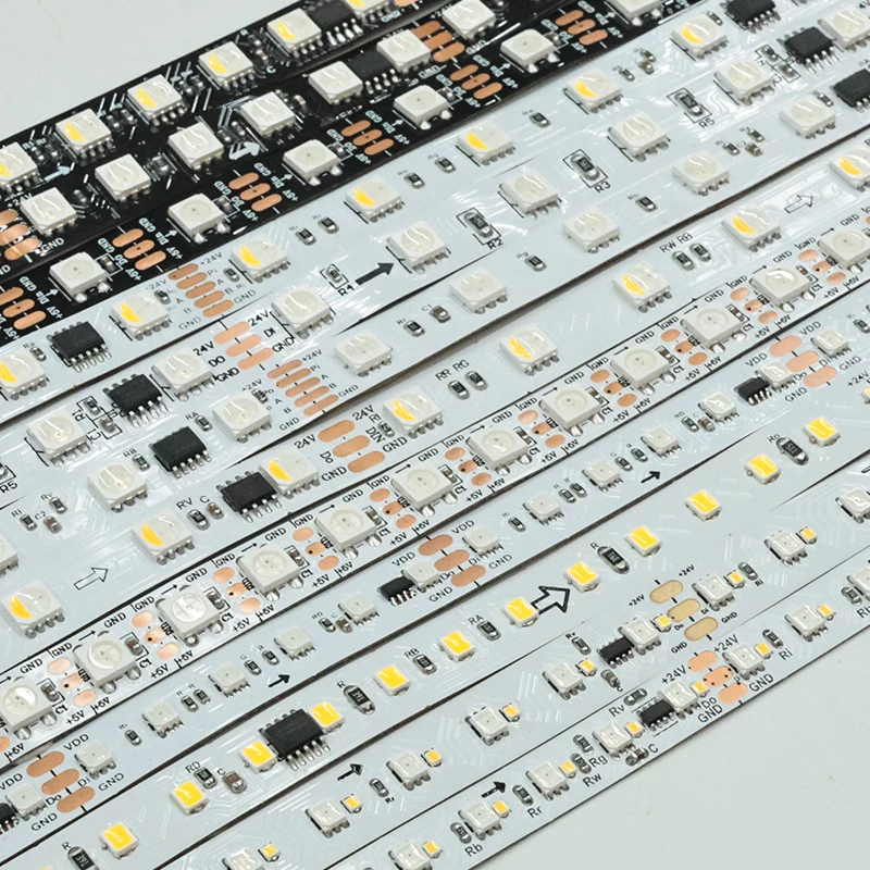 Smart RGB Strip Lights 60,120LEDs 12V 24V Optional 5mm 8mm 10mm Copper PCB With App WiFi Control For Home,Gaming,Bar · image 5