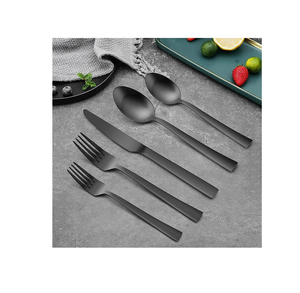 Cuillère à dessert en acier miroir fourchette à dessert/couteau à beurre/cuillère Restaurant Logo personnalisé prix raisonnable d'usine - Product Image 2