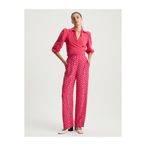 Pantalon et pantalon large à motifs en viscose pour femmes BGN S23P362 - Product Image 2