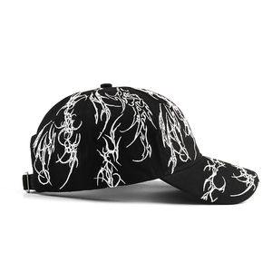 Casquettes de baseball à visière incurvée à 5 panneaux, style personnalisé, broderie complète, style hip-hop, casquettes snapback tendance pour hommes et femmes - Product Image 2