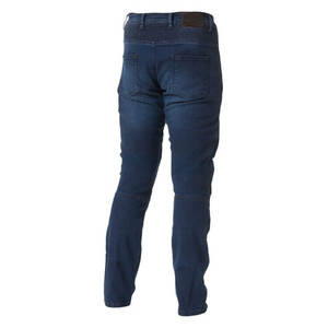 Pantalon en jean pour homme, taille mi-haute, coupe droite, poids moyen, style motard - Product Image 2