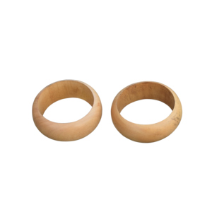 Brazaletes de madera hechos a mano de tamaño personalizado para mujer, pulsera de madera Natural de diseño único, brazalete de moda, joyería - Product Image 4