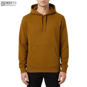 Pulls à capuche délavés à l'acide 100% coton de haute qualité pour hommes impression personnalisée décontracté tricoté hiver polaire sérigraphie réversible - Product Image 5