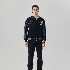 Veste de survêtement de qualité supérieure, tissu de qualité supérieure, manches en laine et en cuir, service OEM, dernier design 2025 - Product Image 1