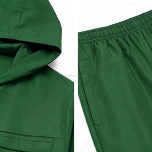Chaqueta y Pantalones Impermeables de Nylon y Spandex para Hombre, Conjunto Deportivo Cortavientos OEM - Product Image 4