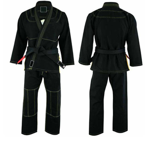 Pantalones de artes marciales de mezcla de algodón Unisex, trajes de entrenamiento de Karate Jiu Jitsu con cordón reforzado en la cintura únicos y superventas - Product Image 3
