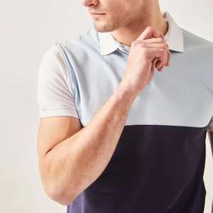 Verano alta calidad hombres tendencia moda Casual deportivo poliéster algodón colores únicos combinación Caballero polos - Product Image 3