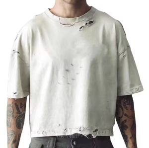 Camiseta de Hombre Rosa Claro, Lavada con Ácido, 100% Algodón, con Estampado Gráfico Personalizado, Estilo Vintage, Hombros Caídos, Efecto Desgastado por el Sol, de Alta Calidad - Product Image 1