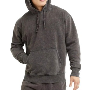 Última Llegada, Precio al por Mayor, Sudaderas con Lavado Ácido para Hombre, Estilo Urbano Nuevo, 100% Algodón, Otoño, Servicio ODM - Product Image 1