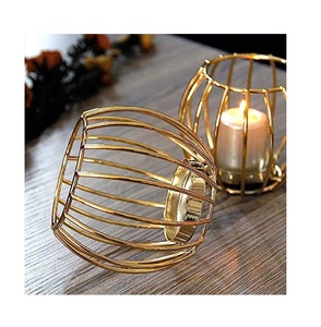 Bougie décorative et support de bougie en métal de haute qualité pour la maison de Noël et la maison bâton fini doré - Product Image 2