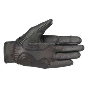 Gants de moto en cuir, gants de protection pour moto, gants de conduite, de course et d'équitation, antidérapants avec protection des articulations en TPU - Product Image 3