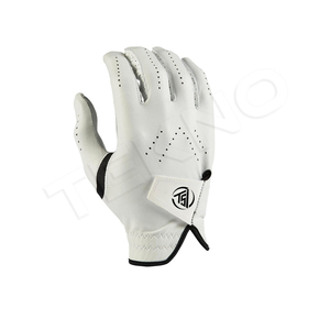 Gants de golf hommes gauchers antidérapants en cuir PU avec logo personnalisé - Product Image 3