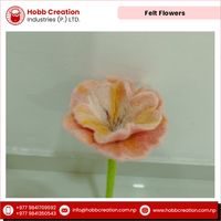 Fleurs en feutre de laine colorées faites à la main, personnalisables, de qualité supérieure, pour décoration murale DIY, remise de diplôme, fête des mères, Noël, Halloween